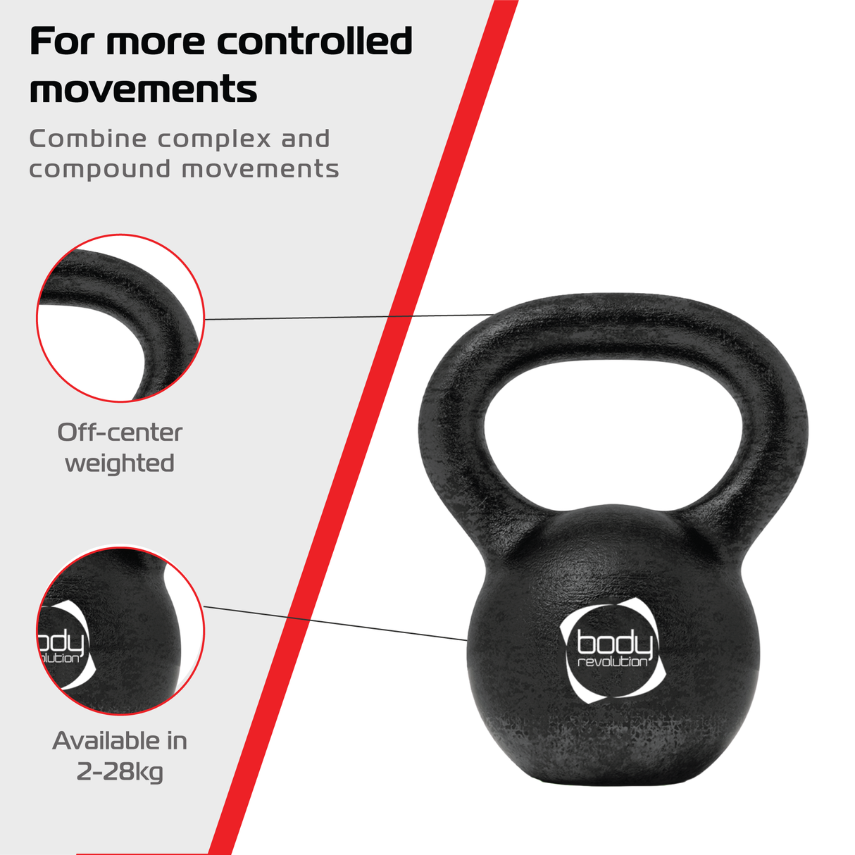 Kettlebell em ferro fundido 24 kg