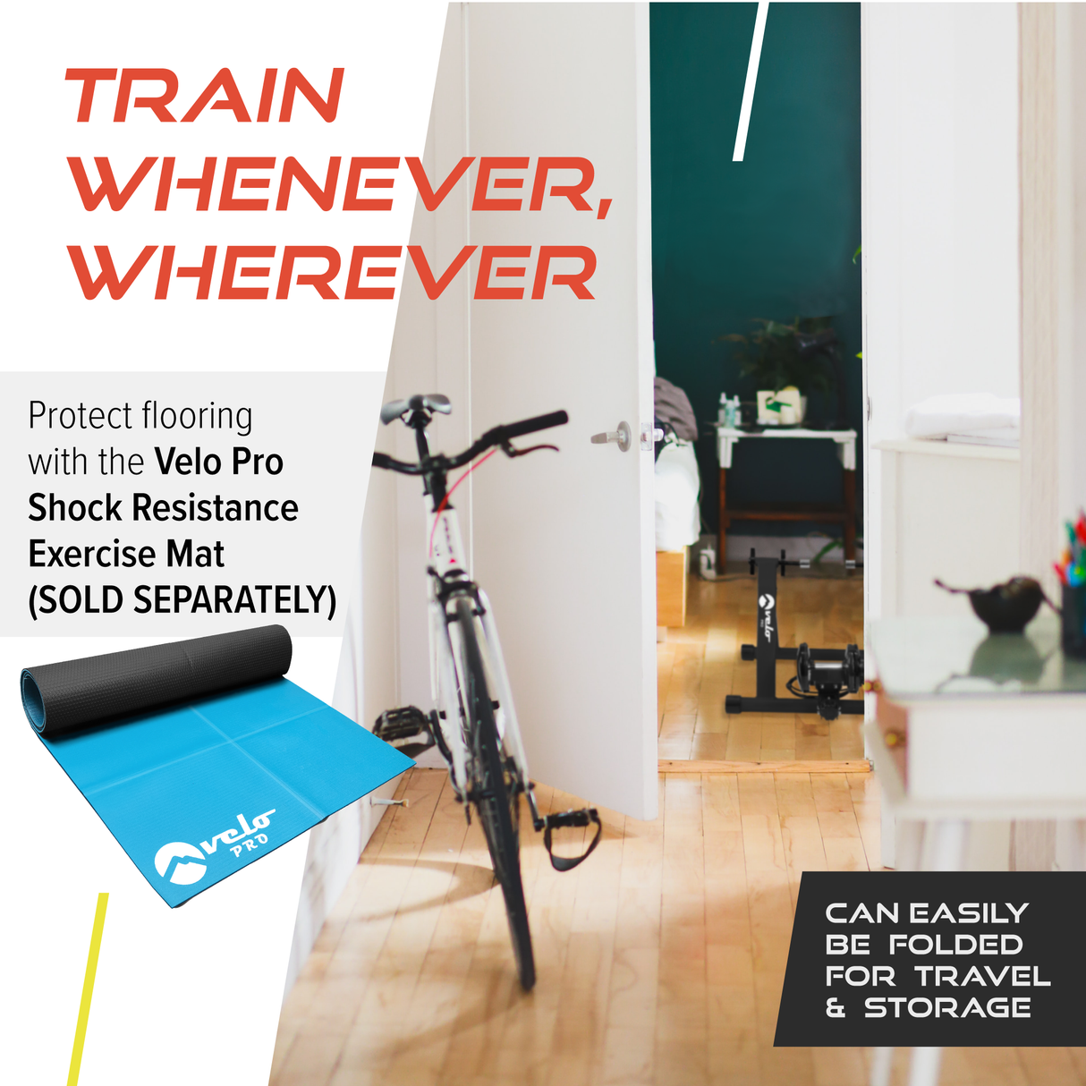 Velo Pro – Treinador Magnético Branco para Bicicleta