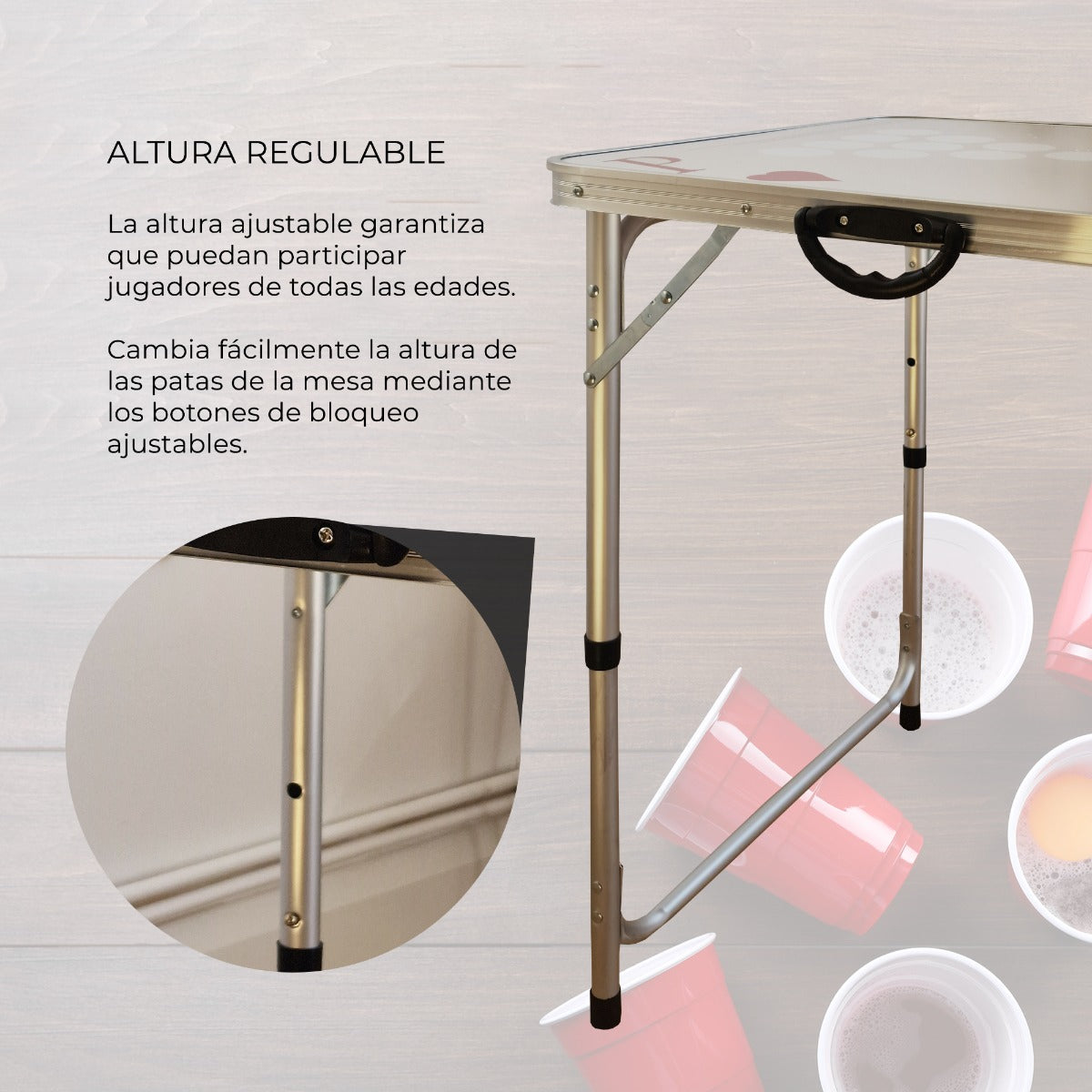 Mesa dobrá vel de Pong para cerveja de 2,4m