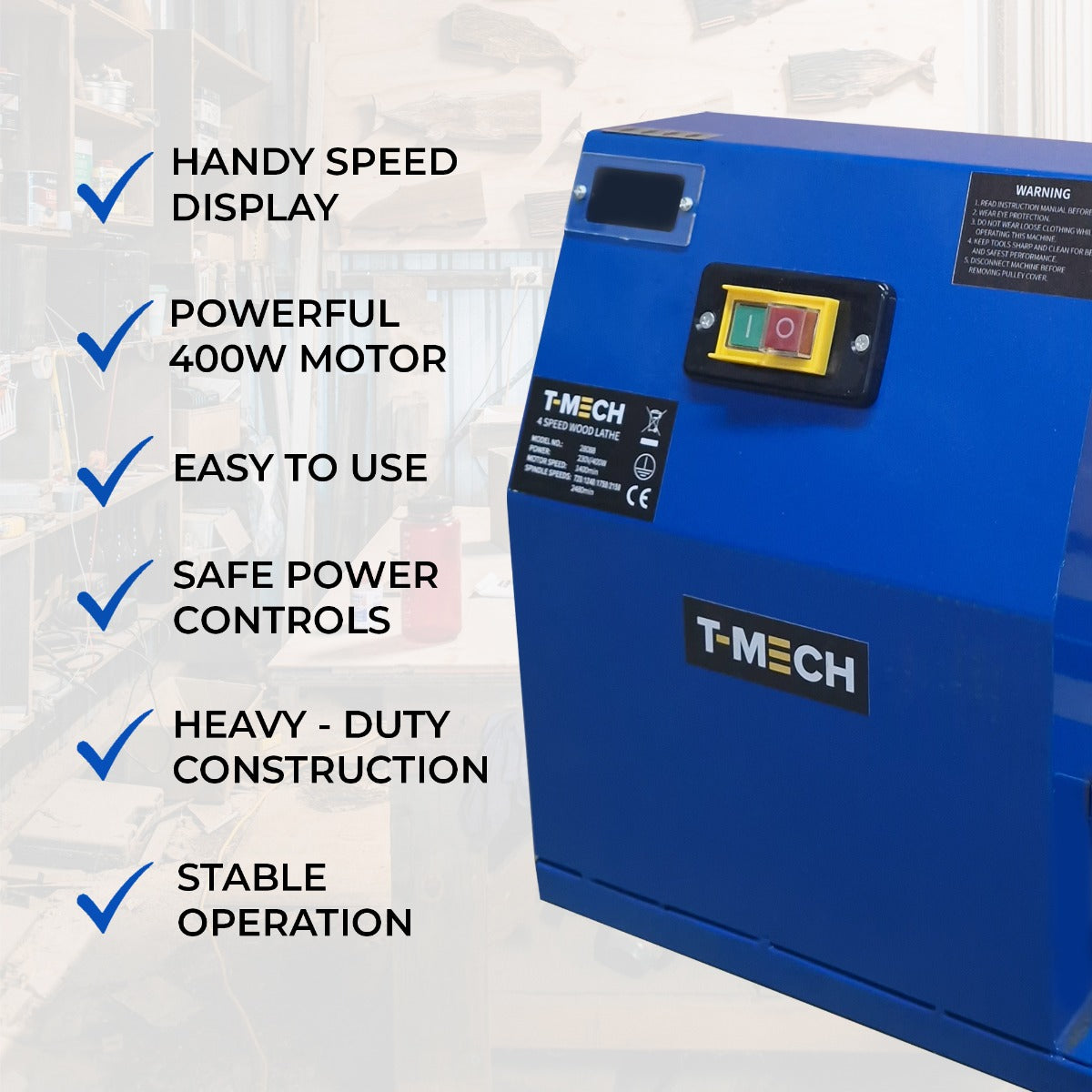 Torno de madeira para entusiastas do faça vocé mesmo
