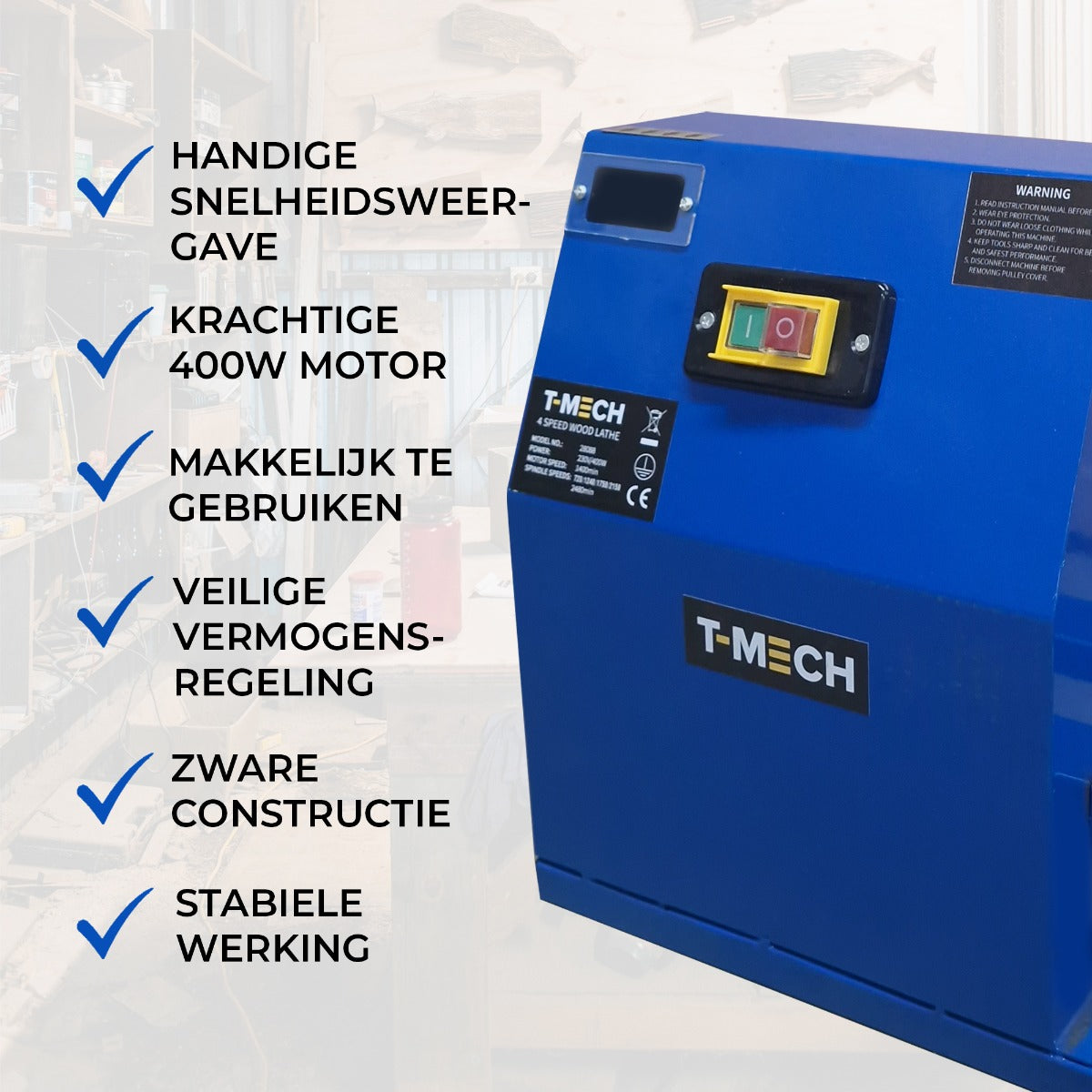 Torno de madeira para entusiastas do faça vocé mesmo