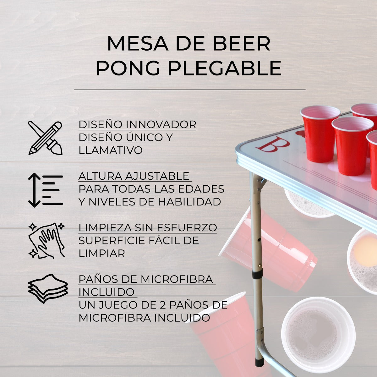 Mesa dobrá vel de Pong para cerveja de 2,4m