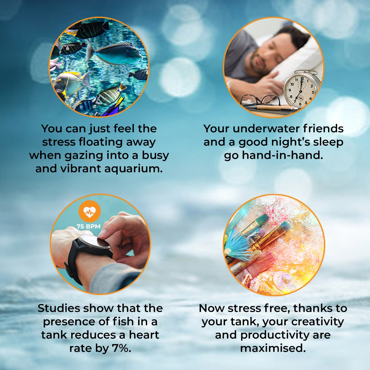 Aquá rio 300L com Móveis Brancos, Acessórios e Cascalho Preto