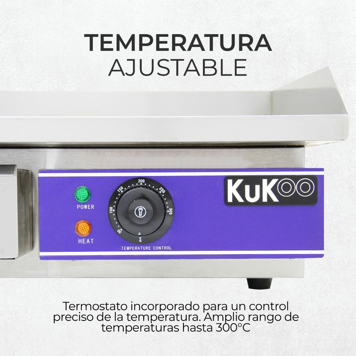 Assadeira elétrica de cozinha Kukoo 50 cm em aço inoxidá vel