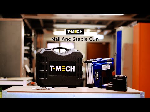 Pistola de pregos pneumá tica 2 em 1 18V com bateria adicional