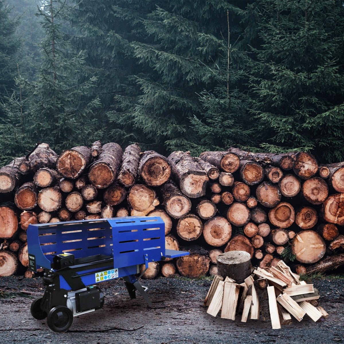 Serra de toras 5T para motor elétrico hidrá ulico de madeira 3L 2000W