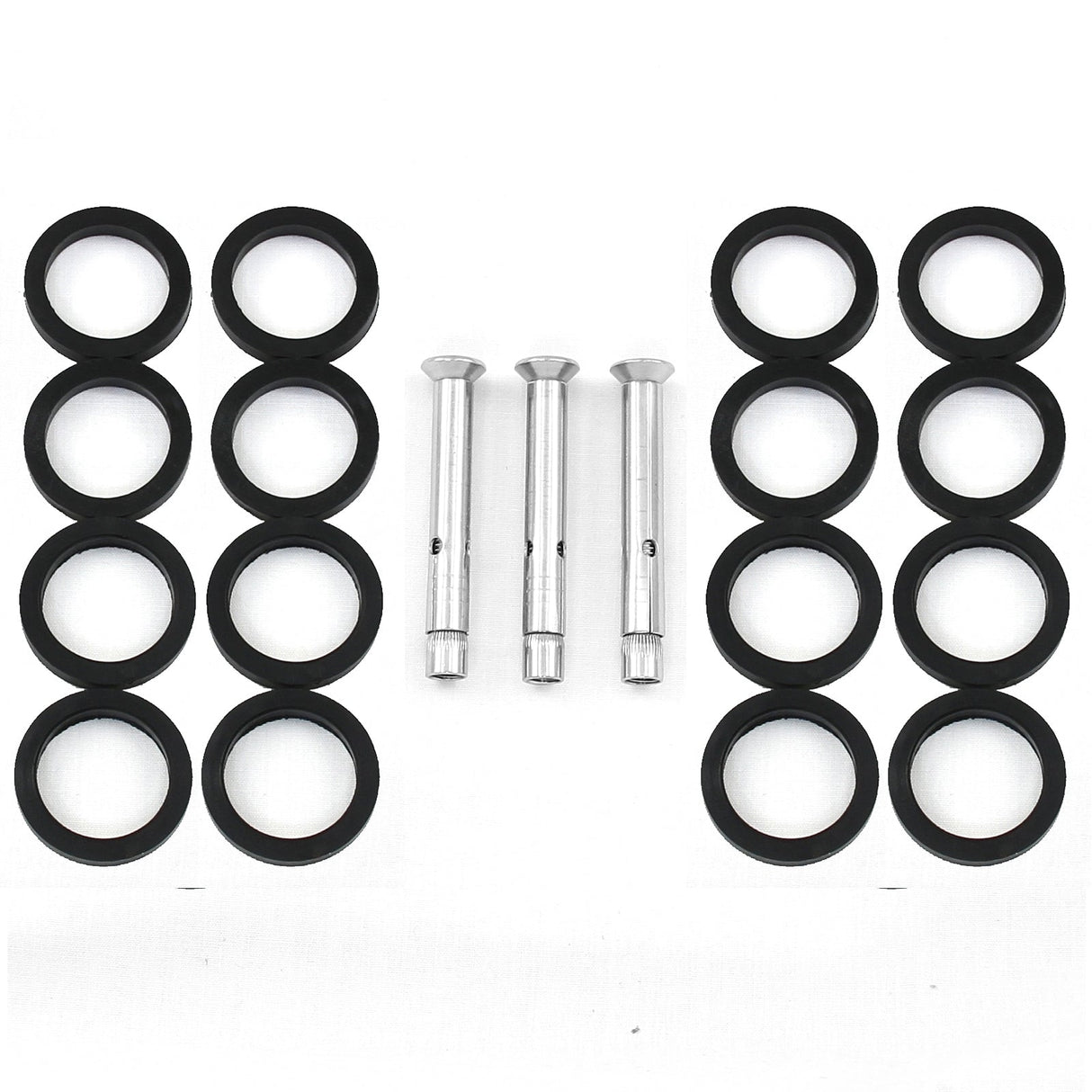 Poste Central de Balaustrada com Altura de 110cm em Aço Inox