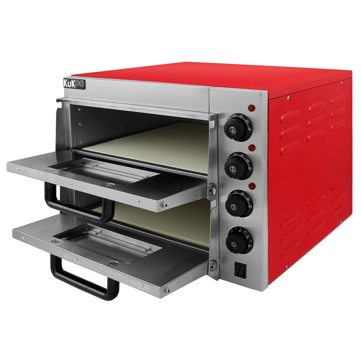 Forno elétrico KuKoo de aço inoxidá vel com cámara dupla