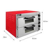 Forno elétrico KuKoo de aço inoxidá vel com cámara dupla