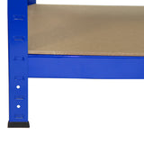 5x Prateleiras 1xWorkbench Banco de armazenamento de aço sem parafusos Estantes de garagem DM