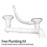 Pia de aço Kukoo e torneira Rainbow