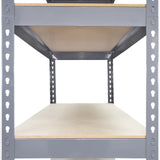 10 x prateleiras de metal Q-Rax, cinza, 120 x 50 x 180 cm