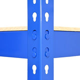 10 x prateleiras de metal T-RAX, azuis, 120 cm x 45 cm x 180 cm