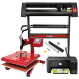 Prensa térmica oscilante PixMax 38 cm, cortador de vinil, impressora, Power Pack