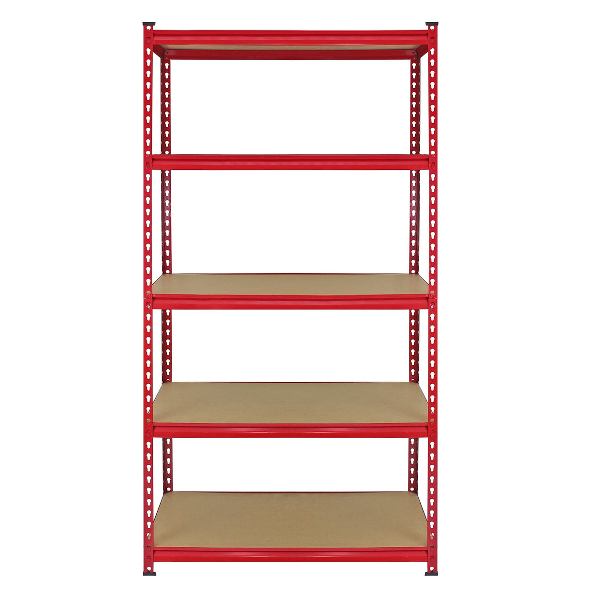 Estante de garagem Z-Rax em aço inoxidá vel sem parafusos vermelho com 90 cm de largura