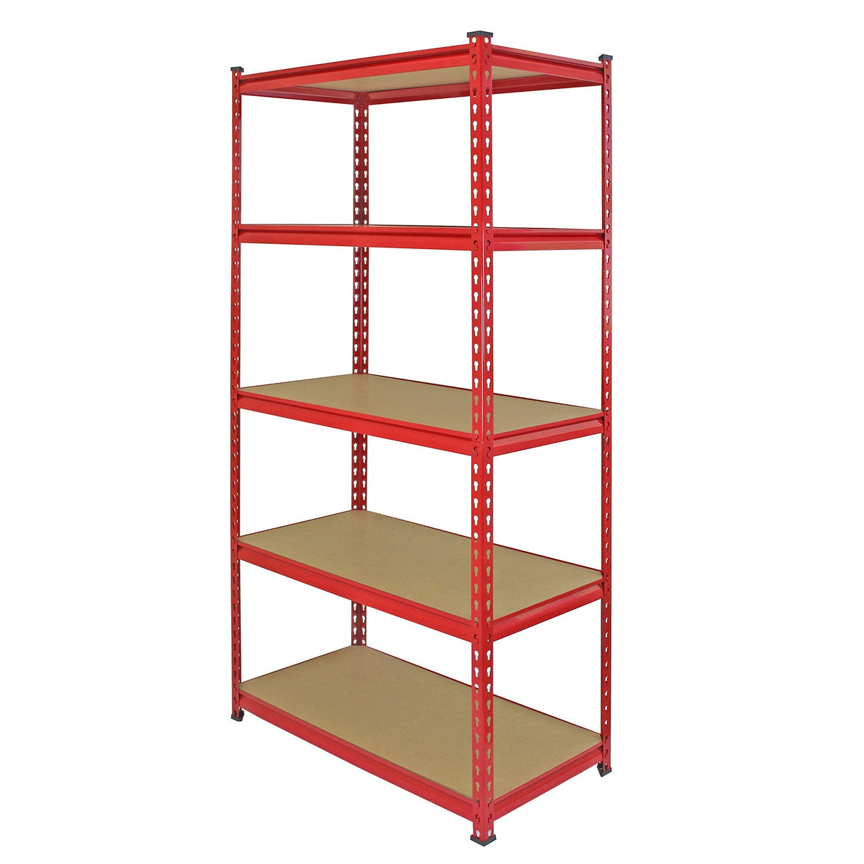 Estante de garagem Z-Rax em aço inoxidá vel sem parafusos vermelho com 90 cm de largura