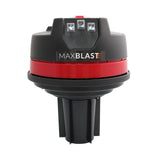 Aspirador comercial MAXBLAST de 80 litros, com design robusto em preto e vermelho, ideal para limpeza eficiente em ambientes grandes