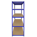 Estante de aço inoxidá vel azul T-Rax 160cm x 60cm x 180cm