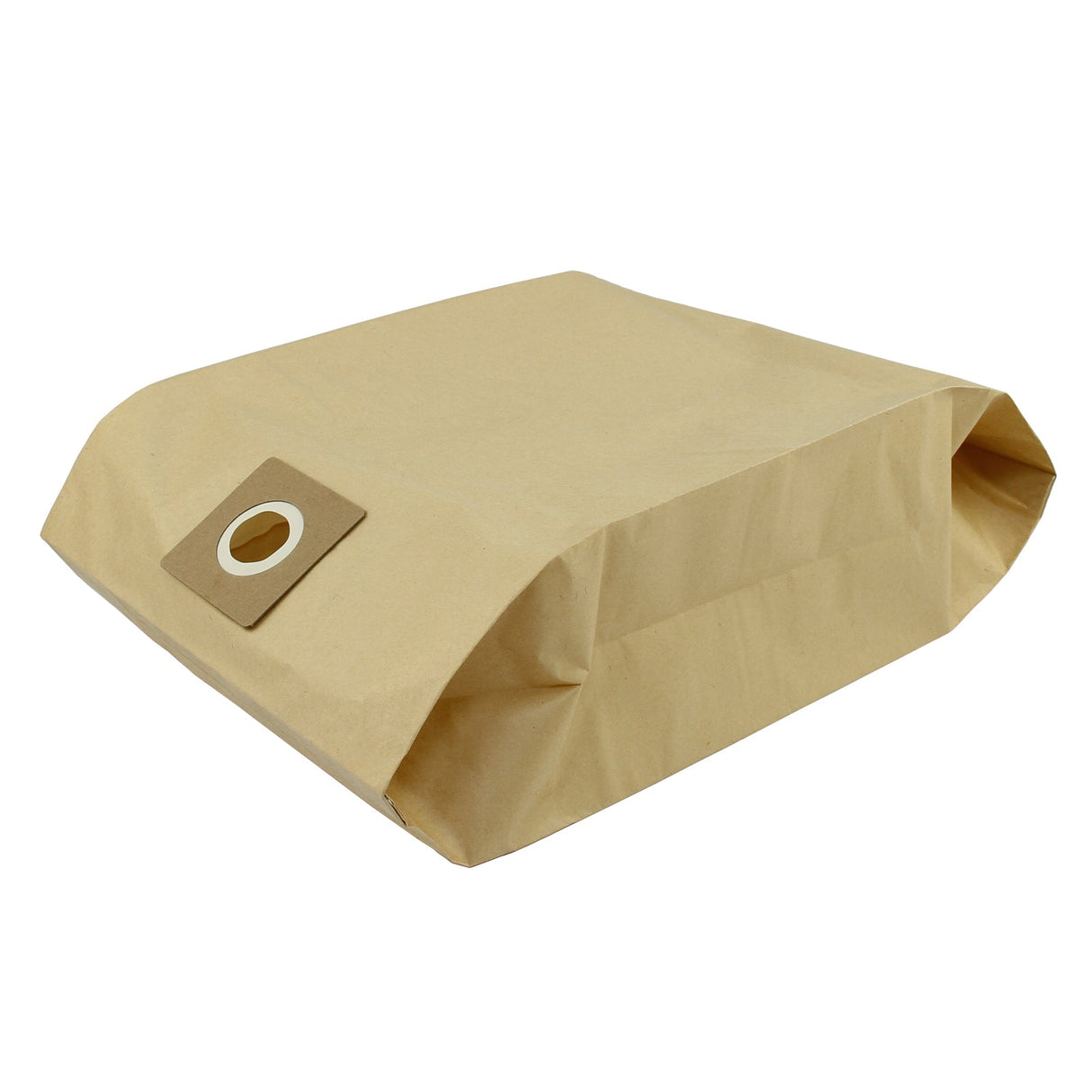 Pacote com 5 sacos de papel marrom para aspirador MAXBLAST de 60 litros, com textura resistente e orifício para encaixe fácil