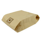 Pacote com 5 sacos de papel marrom para aspirador MAXBLAST de 60 litros, com textura resistente e orifício para encaixe fácil