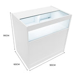 Balcão Comercial com Luz LED B900 – Branco