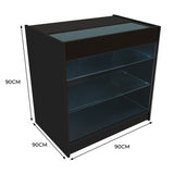 Balcão Comercial com Luz LED K900 – Preto