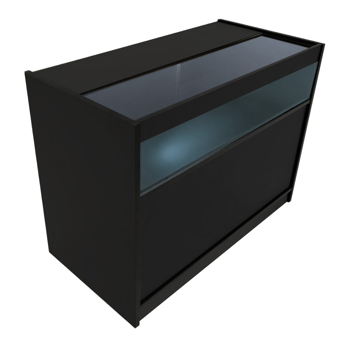 Balcão Comercial com Luz LED B1200 – Preto