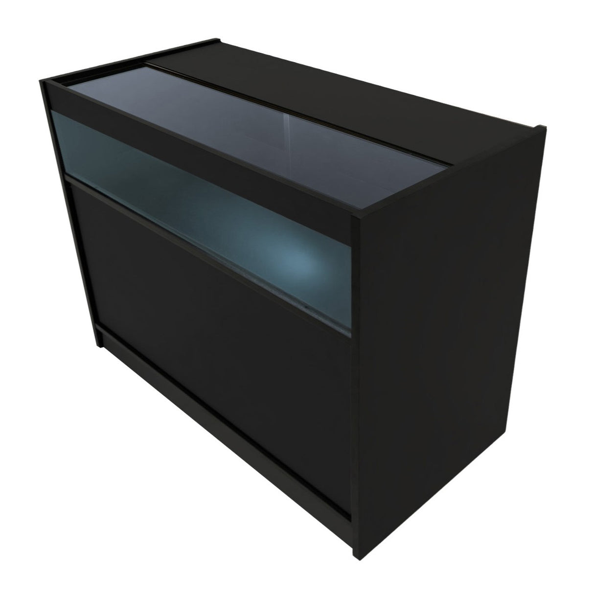 Balcão Comercial com Luz LED B1200 – Preto