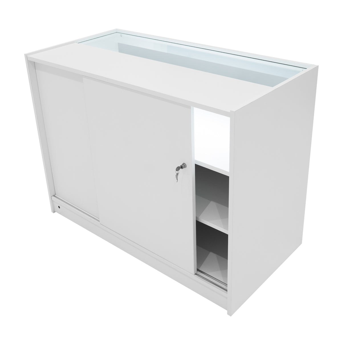 Balcão Comercial com Luz LED B1200 – Branco