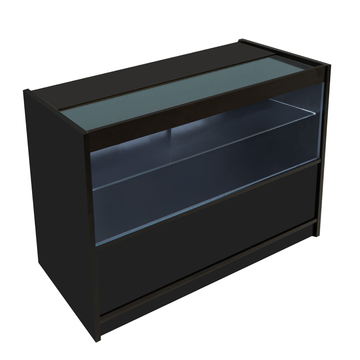 Balcão Comercial com Luz LED C1200 – Preto