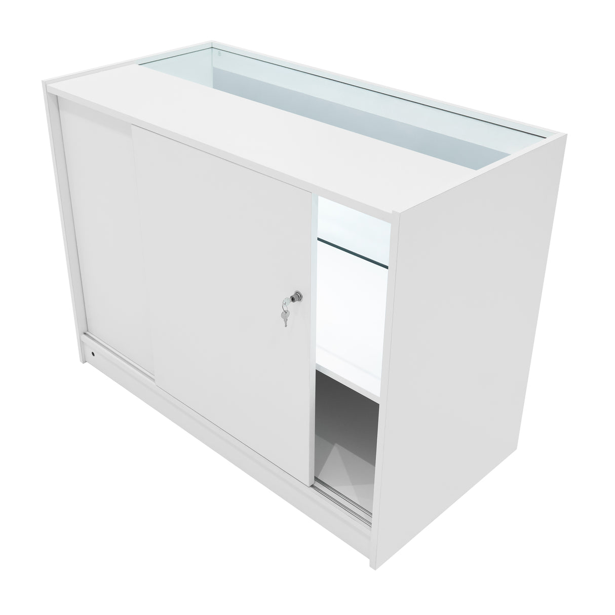 Balcão Comercial com Luz LED C1200 – Branco