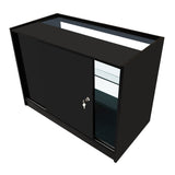 Balcão Comercial com Luz LED K1200 – Preto