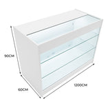 Balcão Comercial com Luz LED K1200 – Branco