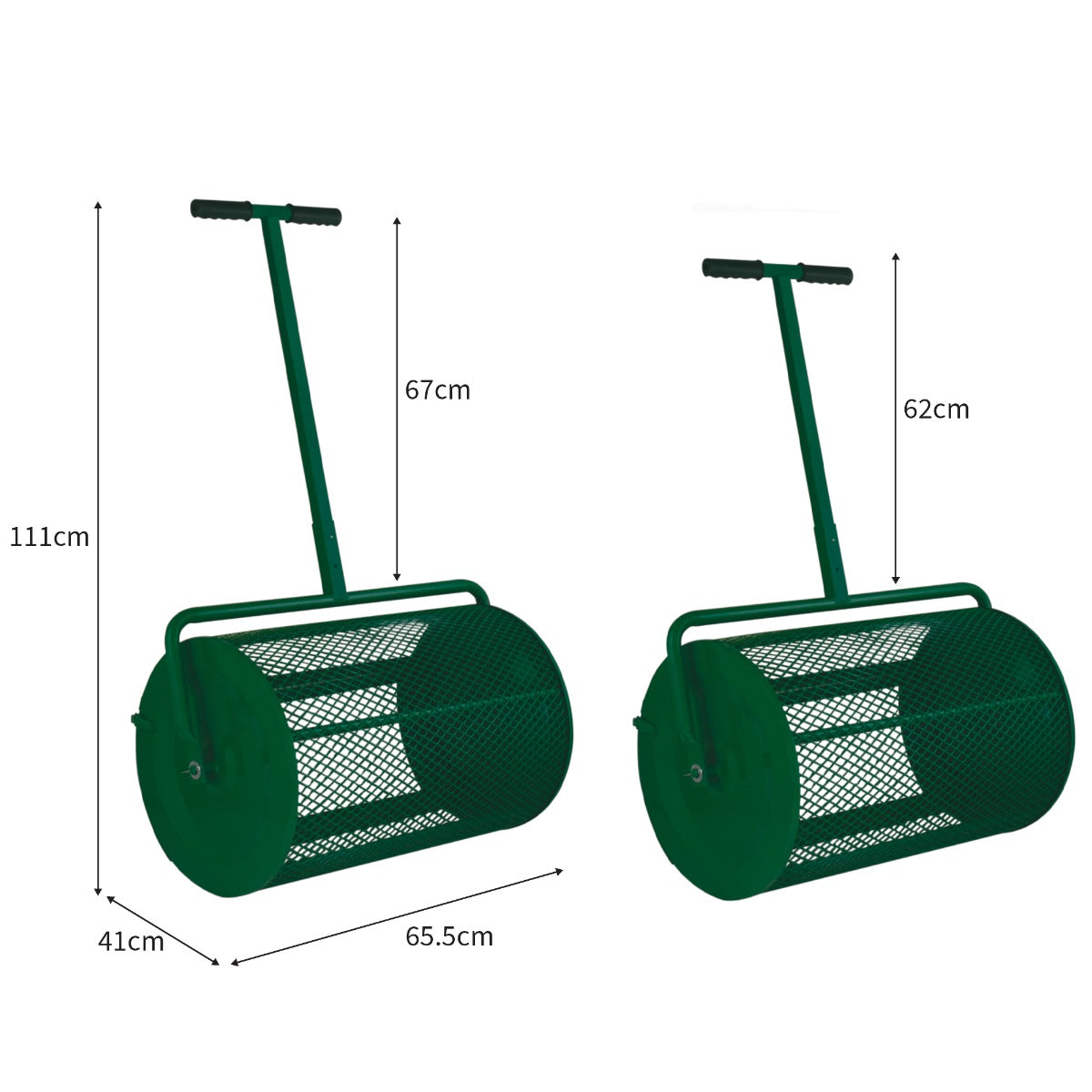 Espalhador de composto e turfa - verde