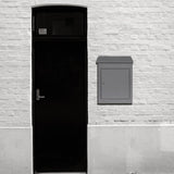 Caixa postal cinza antirroubo