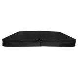 Cobertura preta para jacuzzi de 2m x 2m, com superfície lisa e resistente, ideal para proteção e isolamento térmico