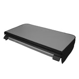 Cobertura preta para jacuzzi, 2m x 2m, com superfície lisa e bordas reforçadas, ideal para proteção e isolamento térmico
