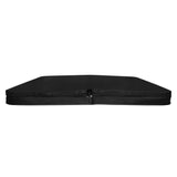 Cobertura preta para jacuzzi, 2,2m x 2,2m, com superfície lisa e resistente, ideal para proteção e isolamento térmico