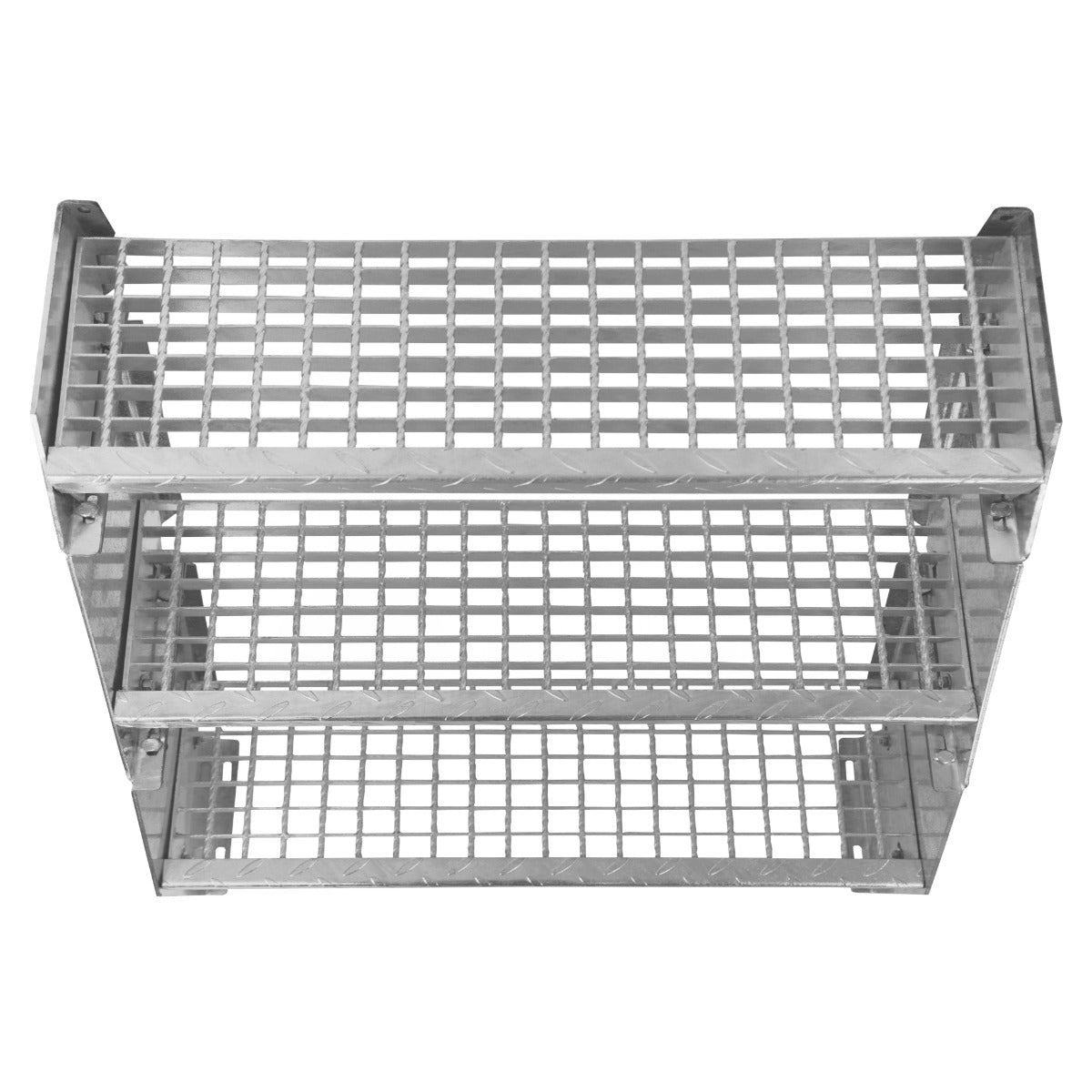 Escada Galvanizada Ajustá vel de 2 Degraus ? 900mm de Largura
