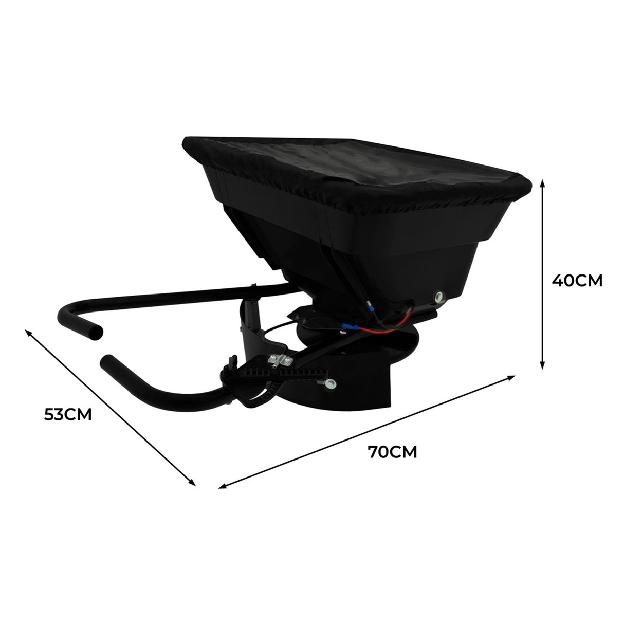 Espalhador para ATV/Todo-o-terreno – Tremonha 43,5L em polietileno