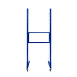 Carrinho de secagem azul, com estrutura metálica e prateleiras brancas, ideal para secar peças de forma eficiente e organizada