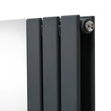 Radiador Plano com Espelho - 1800 mm x 565 mm - Cinza Antracite