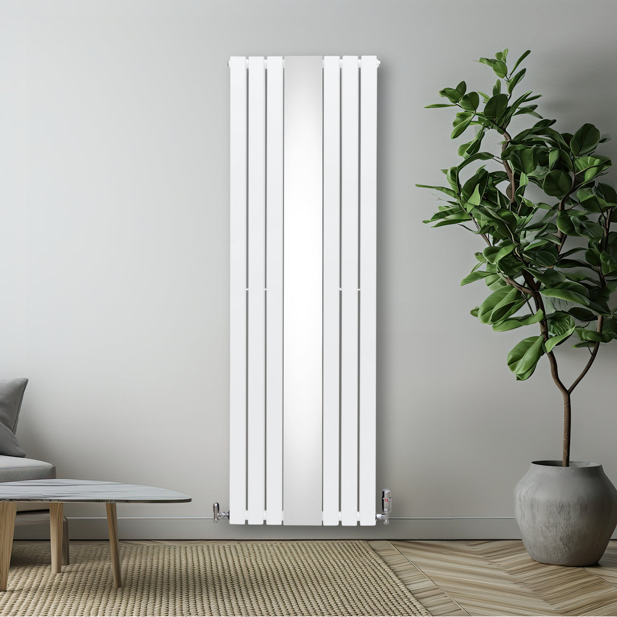 Radiador Plano com Espelho - 1800 mm x 565 mm - Branco