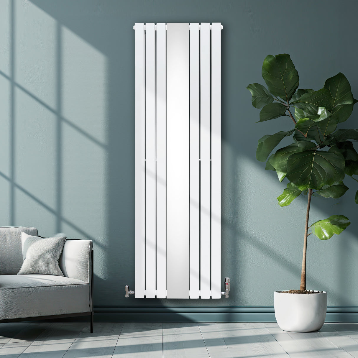 Radiador Plano com Espelho - 1800 mm x 565 mm - Branco