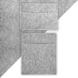 Forro de carpete e bolsas de armazenamento para van - Cinza prateado