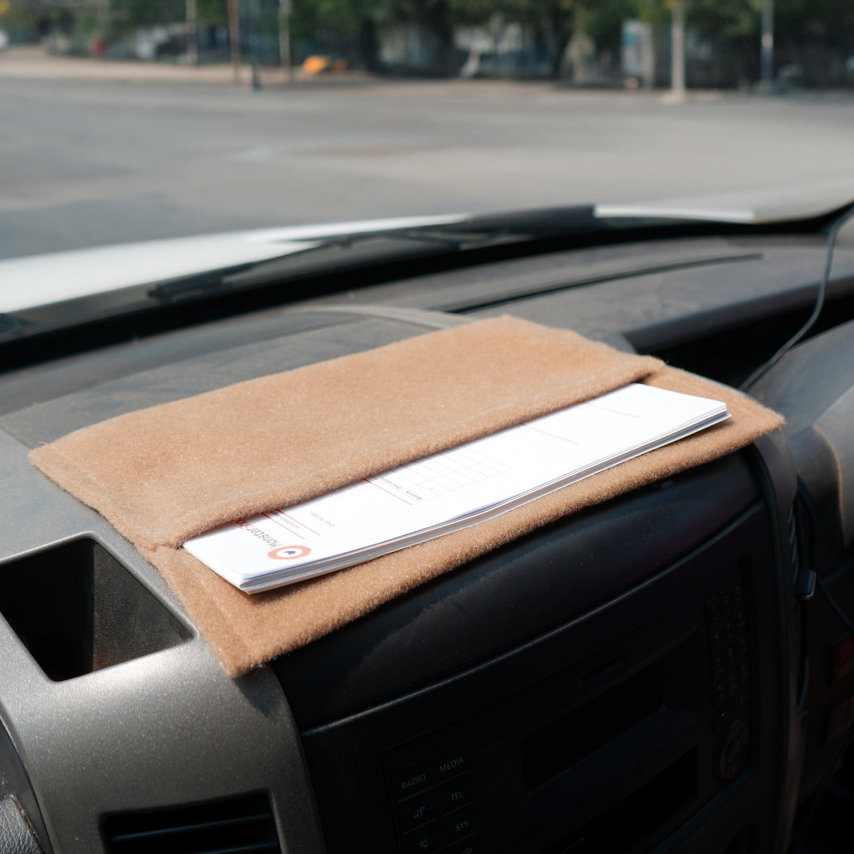 Forro de carpete para van e bolsas de armazenamento - bege