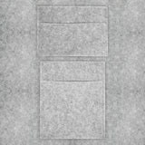 Forro de carpete cinza prateado para van, bolsas de armazenamento e cola adesiva