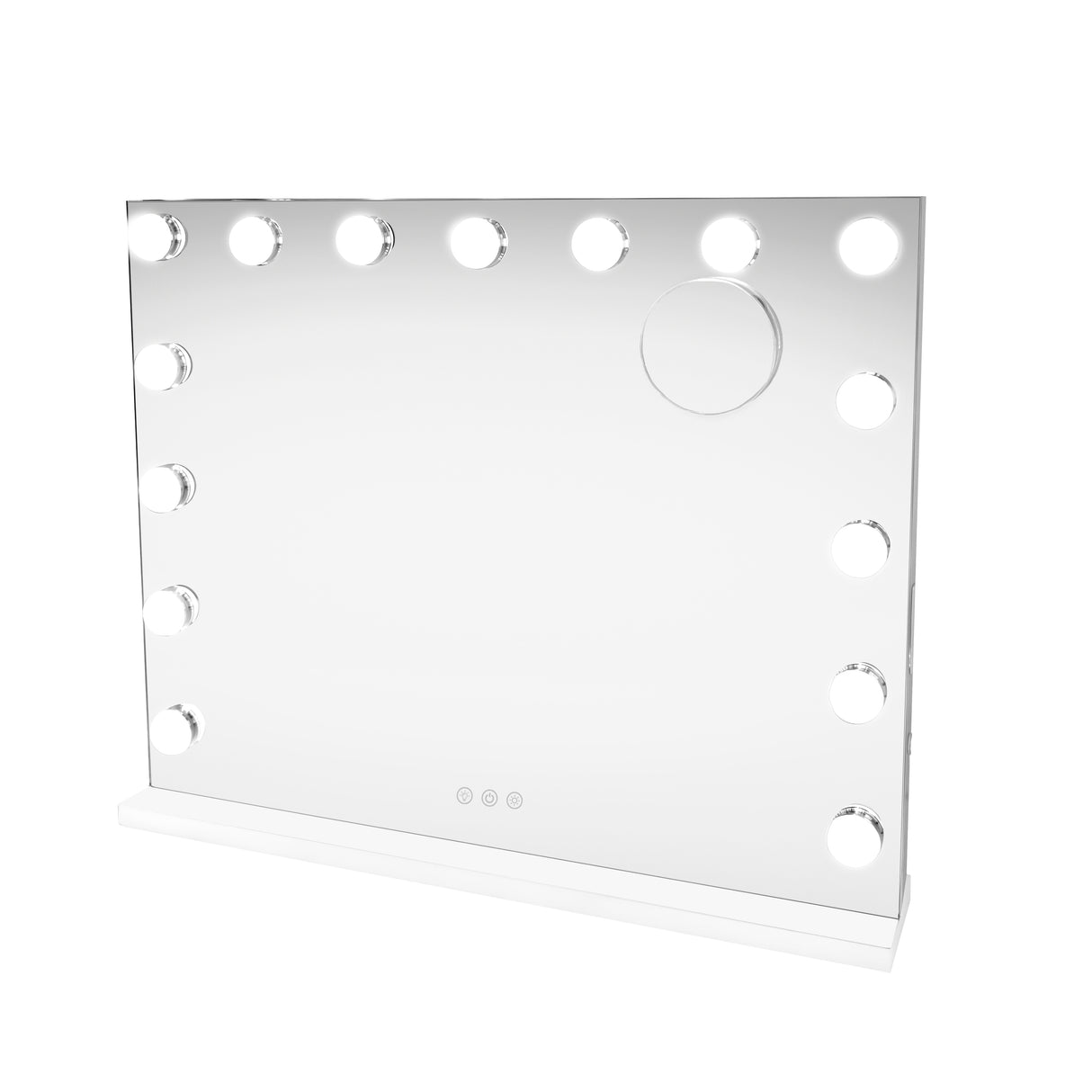 Espelho HOLLYWOOD 58 x 46cm com Luz LED & Alto-Falante Bluetooth