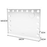 Espelho HOLLYWOOD 58 x 46cm com Luz LED & Alto-Falante Bluetooth