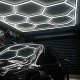 Luminária de teto LED hexagonal (x14 hexágonos)